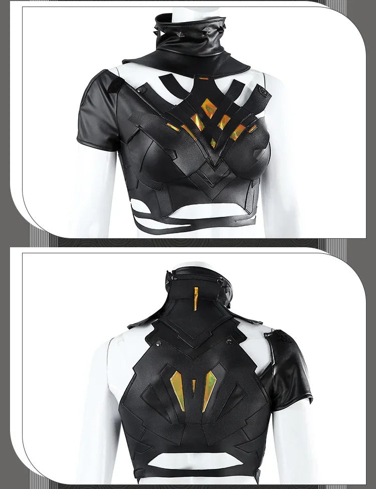 Shusheng-R Magic Game Cosplay Rivals Costume superhero Halloween carnival top shorts belt prop accessory set women's Fantasia Magic uniform