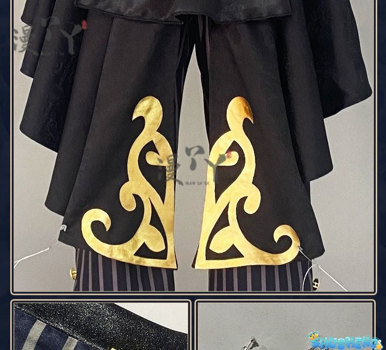Game Identity V Demi Bourbon Cosplay Costume Barmaid True Proof New Skin Uniforms Costume Suits Black Clothes
