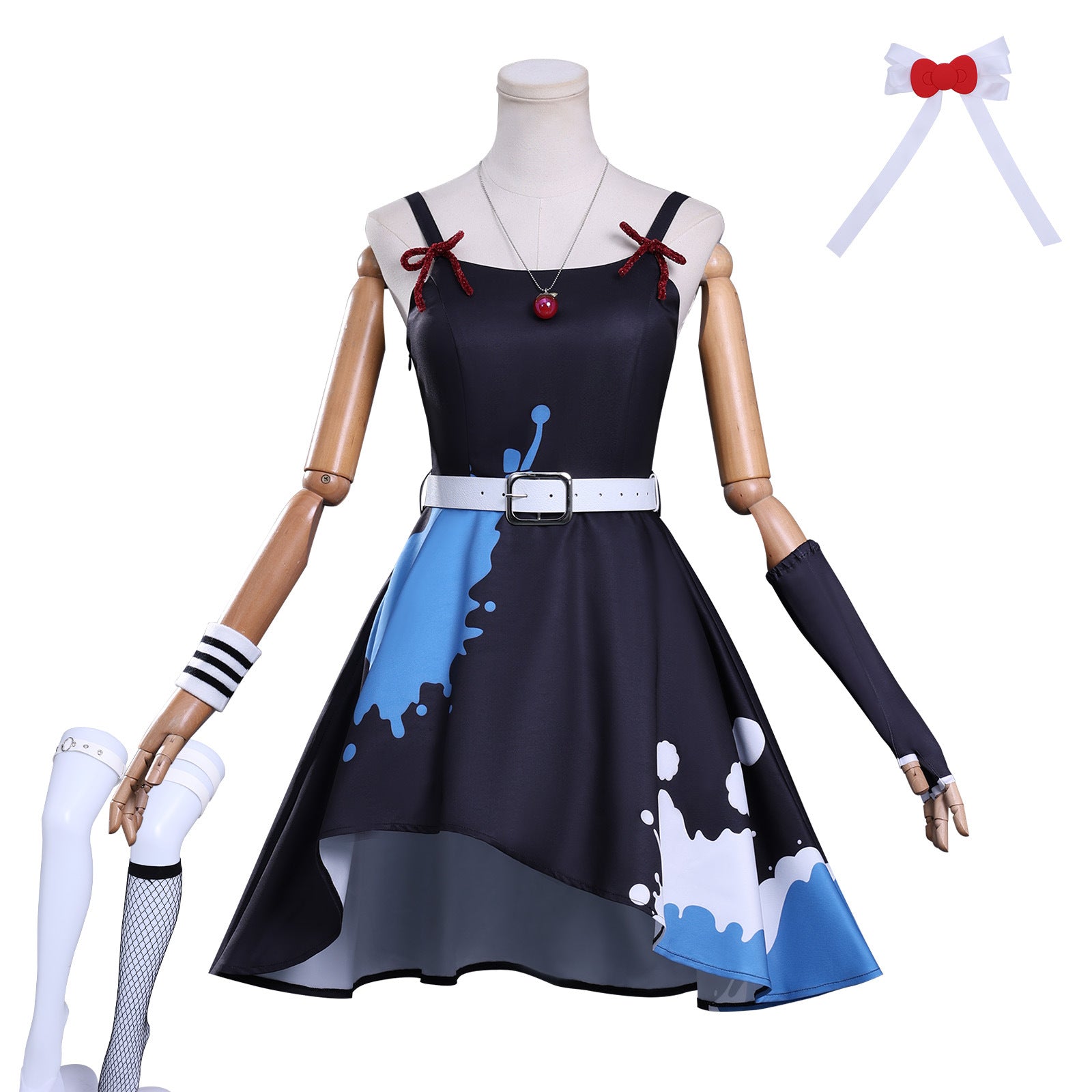 Anime Girls Band Cry Hina Tomo 486 Cosplay Costume JK Dress Skirt Headwear Woman Sexy Carnival Halloween Suit