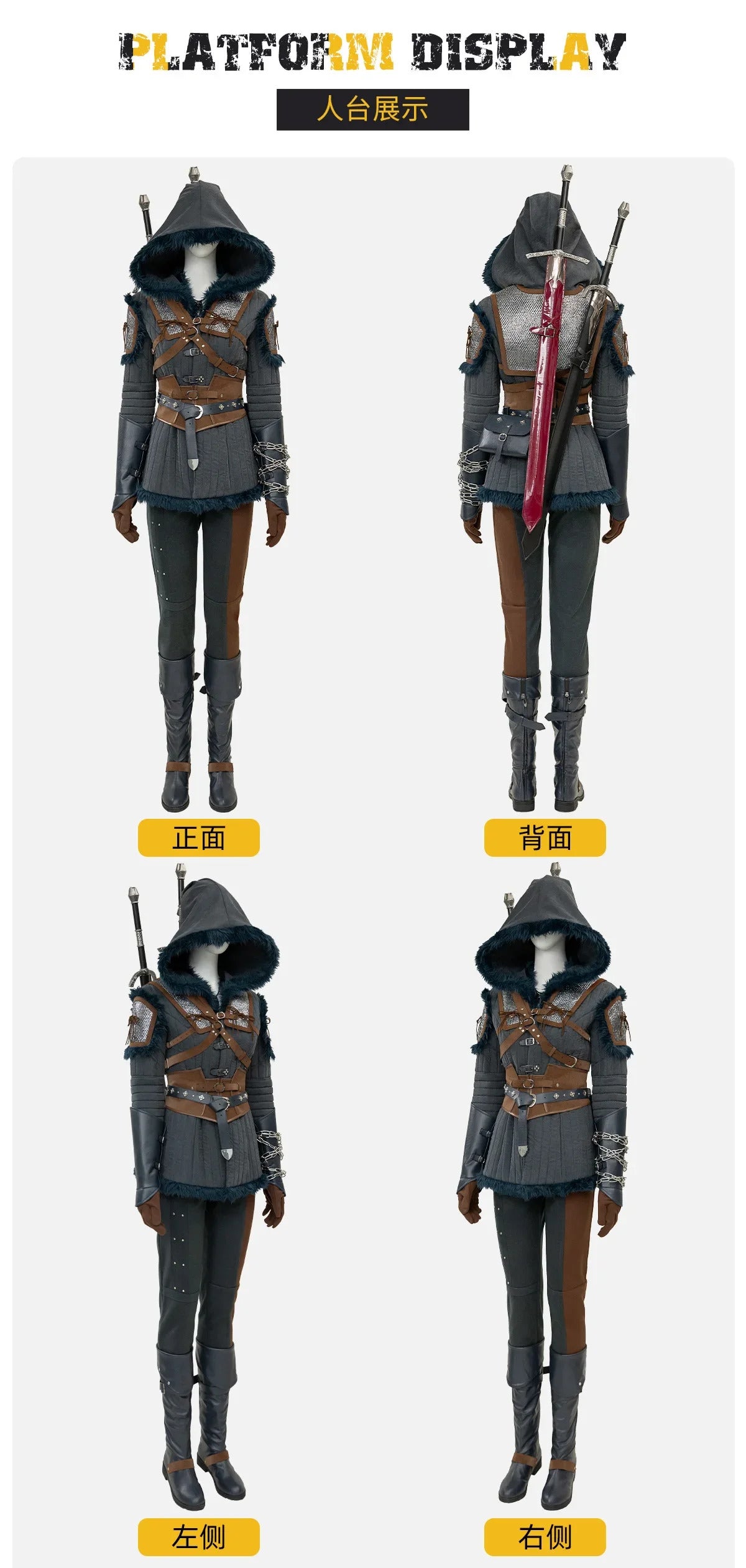 Ciri Witcher 4 Cosplay Costume Uniform Cirilla Fiona Elen Riannon Halloween Carnival Party Christmas Play Role Clothes Clothing