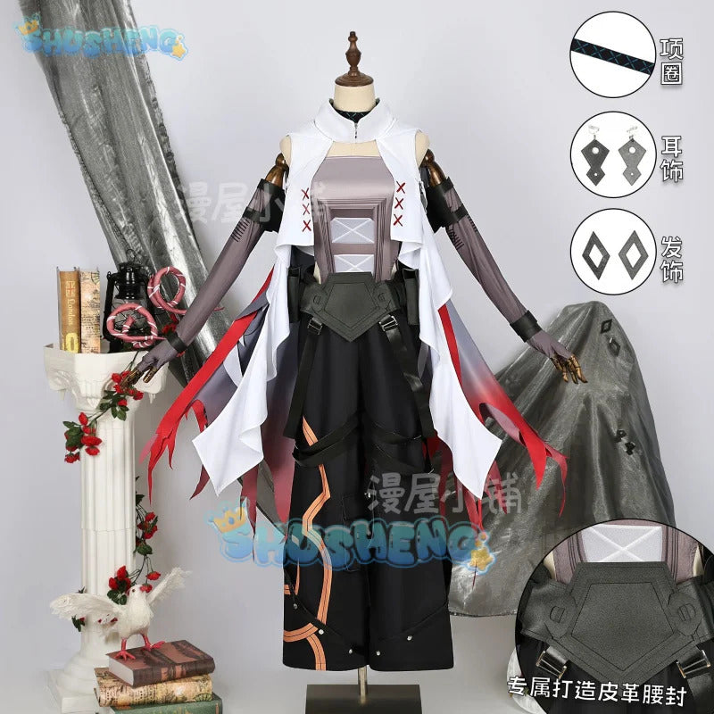 Arknights Mudrock Cosplay Costume Uniform Halloween Carnival Party Christmas Play Role Clothes Clothing for Women
