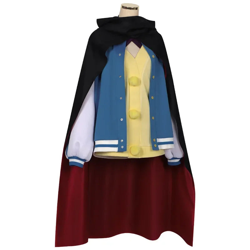 Anime dan da Dan Ayase Seiko cosplay costume coat, dress, cloak, glasses, earrings, uniform Halloween Party woman complete set