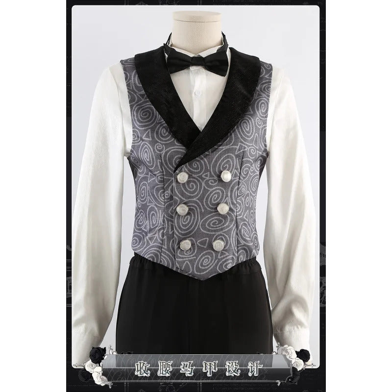 Twisted Wonderland idia Cosplay Costume Coat vest shirt pants tie brooch glove set Halloween high-quality Woman Man idia uniform