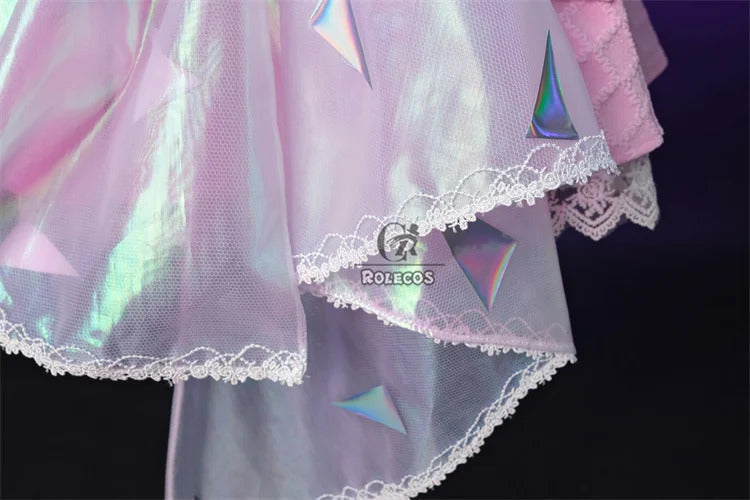 Shusheng-N Game LOL Prestige Crystal Rose Lux Cosplay Costume Game LOL Lux Cosplay Outfit Halloween Women Suit New Skin