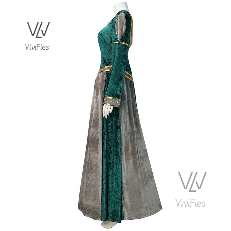 Anime Princess green dress Fiona dress Shrek cosplay costume Halloween fancy fantasy party suit roleplay for adult woman