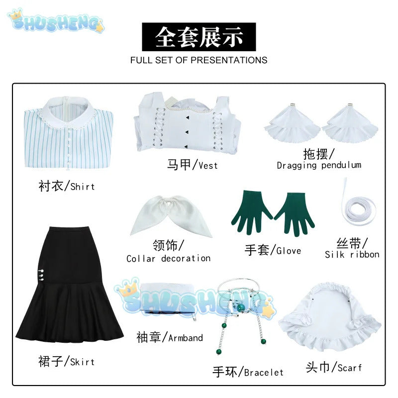 Game reverse 1999 Anjo Nala Nala Hari cosplay costume dress uniform full sets Halloween party role play suits outfits for women