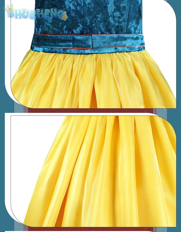 New Movies of 2025 Snow White cosplay Costume Adult and Child Sizes Fairy Tale Sweet Princess Dress Halloween Ball Woman Uniform