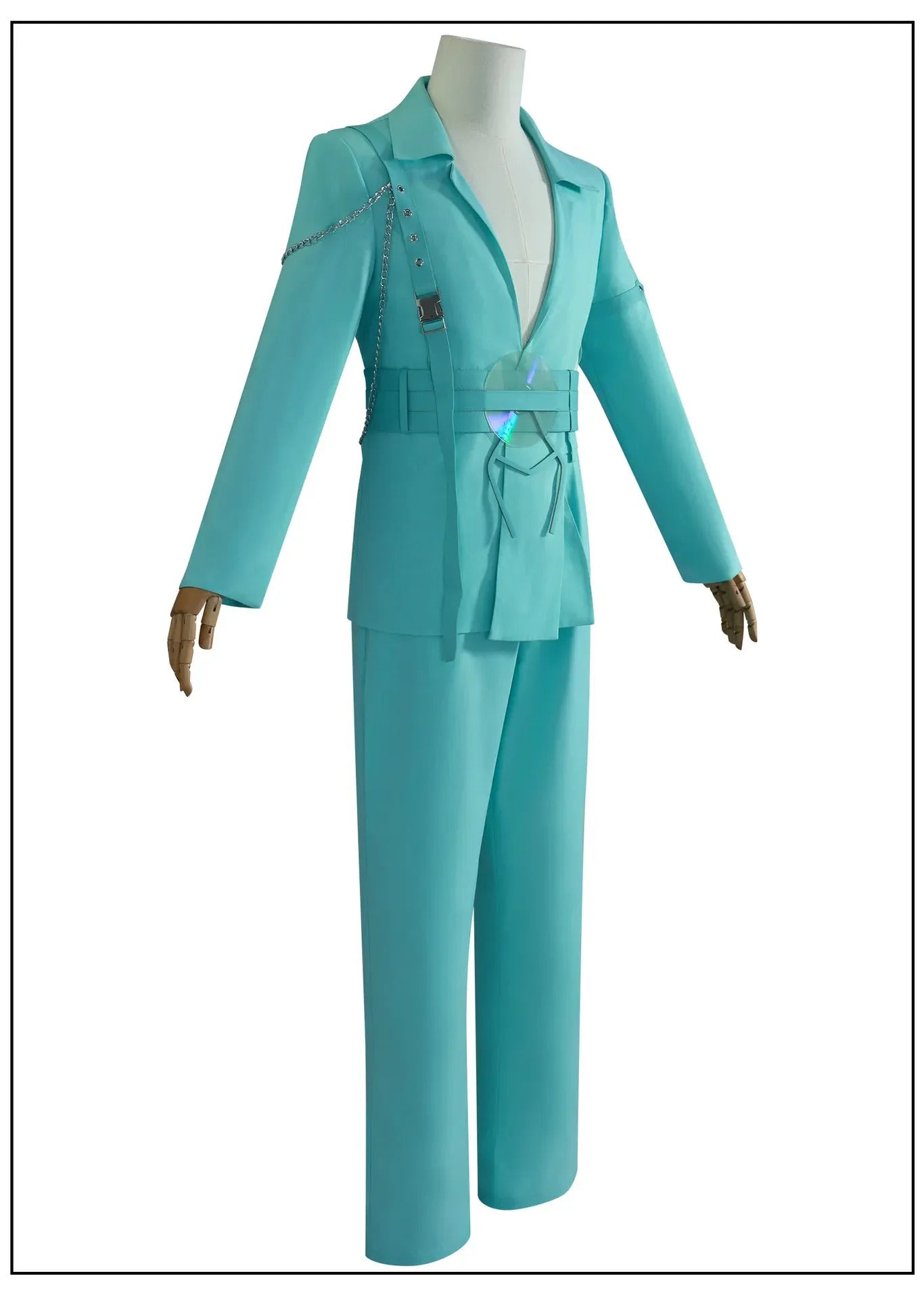 Shusheng-N Anime Alien Stage Luka R7 Cosplay Blink Costume New blue suit pants accessory set Halloween carnival fashion men women uniform