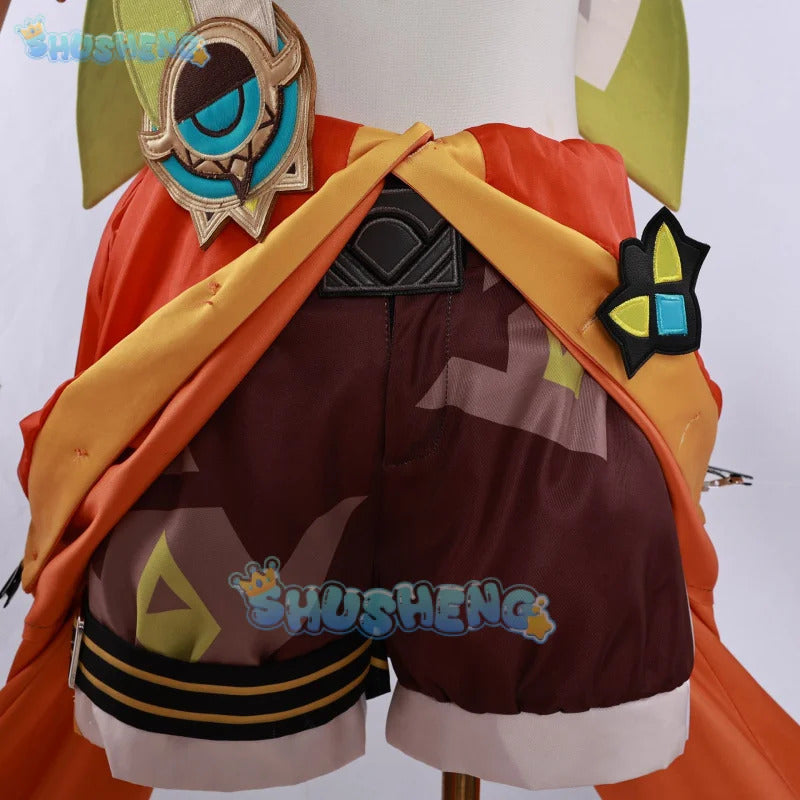 Kachina Cosplay Game Genshin Impact Costume Gorgeous Elegant Combat Uniforms Halloween Party Role Play Clothing