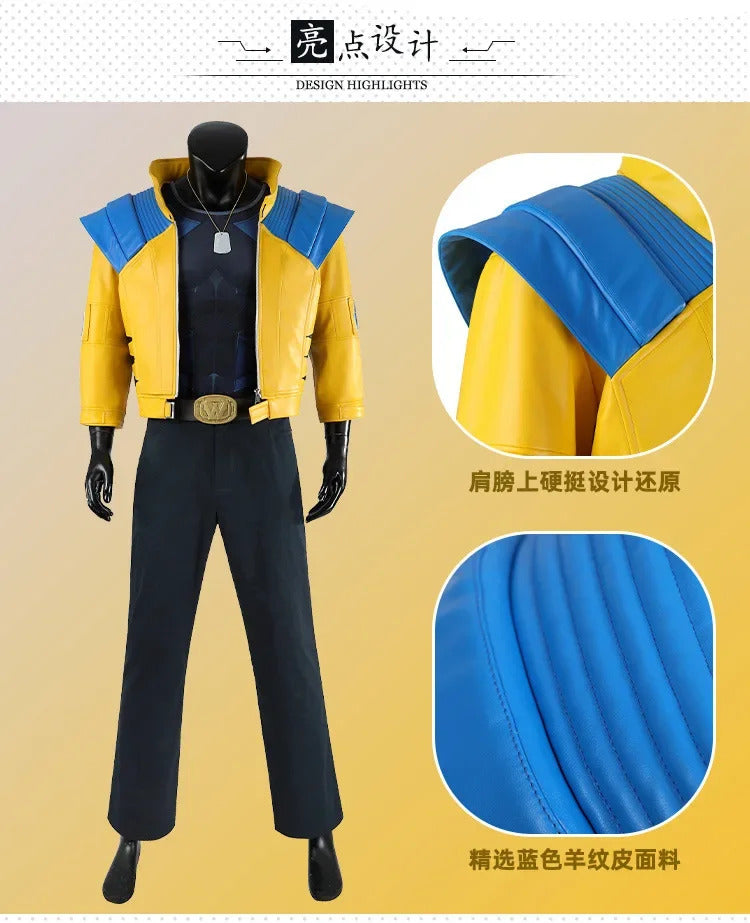 Rivals WOLVERINE Cosplay Costume Men Jacket Pant Superhero Rival Costume Logan Coat Outfit Male Halloween Clothes Party Full Set