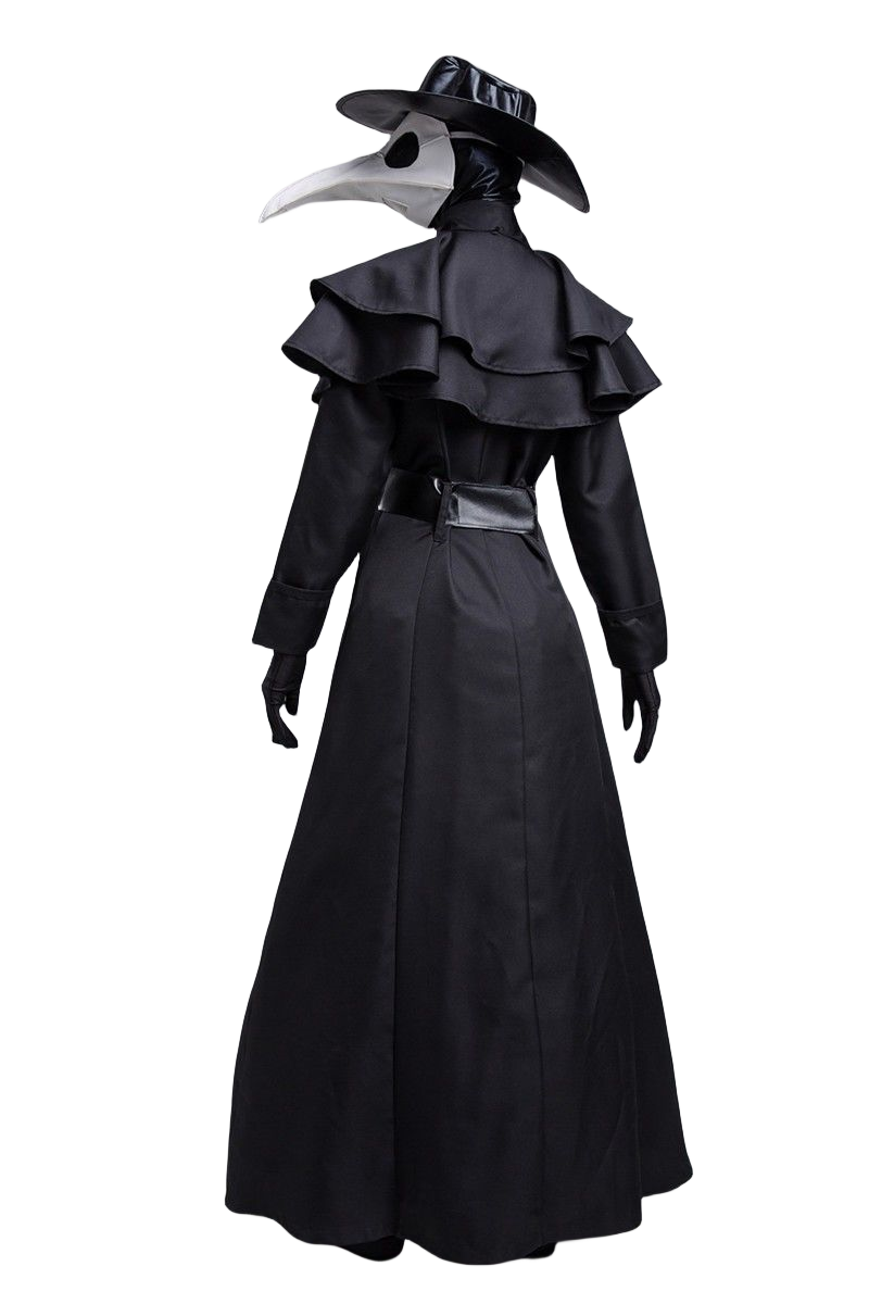 Plague Doctor Cosplay Dress Set Halloween Cosplay Costume Medieval Punk Birdman Masquerade Party Costume Props Female