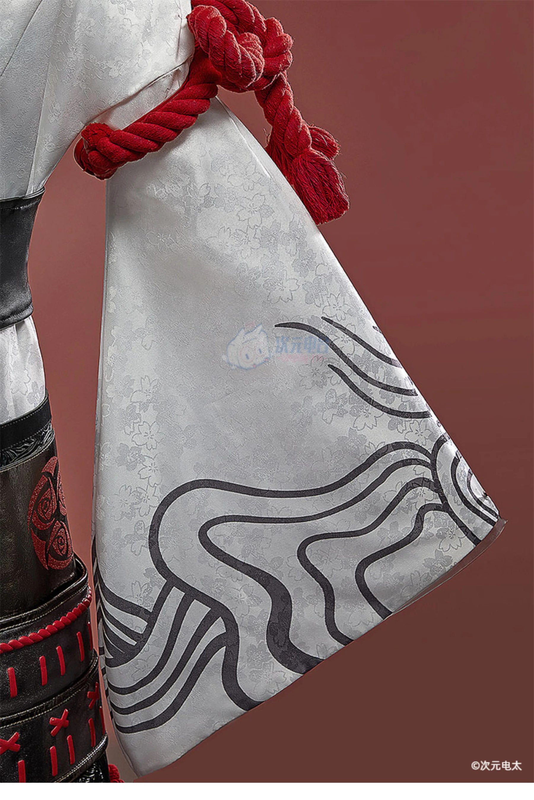 The Night Rose Hundred levels Cosplay Costume Halloween Sexy Kimono Dress Leather Pants Coat Waist Cover Gloves Set