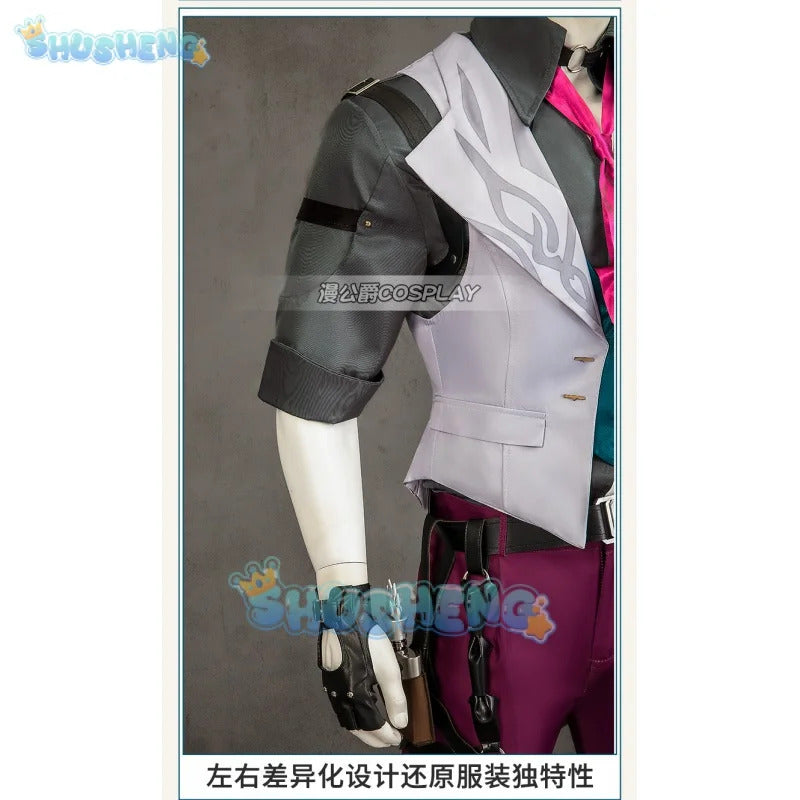 Gallagher Cosplay Game Honkai: Star Rail Costume Fashion Handsome Uniform Suit Halloween Carnival Party Outfit Men XS-3XL