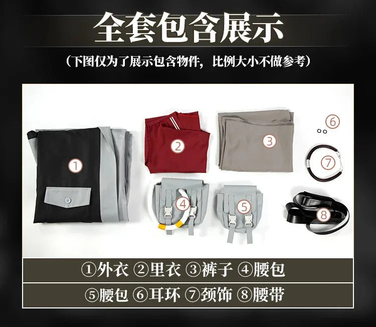 Anime Enjin GACHIAKUTA Cosplay Nji Costume Halloween party fashion men women uniforms jacket pants shirt prop wig New set