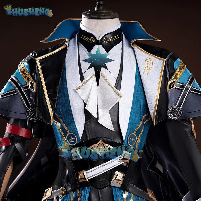 Honkai Star Rail Anaxa Cosplay Costume Uniform Earrings Anaxagoras Grove of Epiphany Amphoreus Halloween Party for Women Men