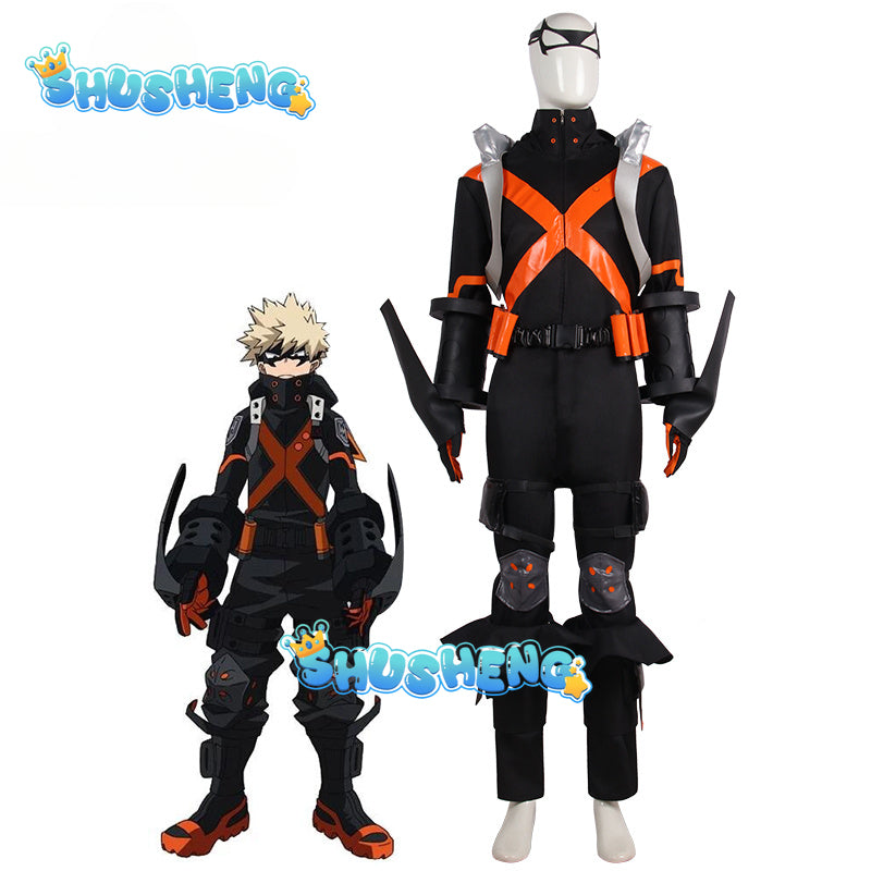 Anime My Hero Academia Katsuki Bakugou Cosplay Costume Boku no Hero Academia Battle Uniform Outfits Customize