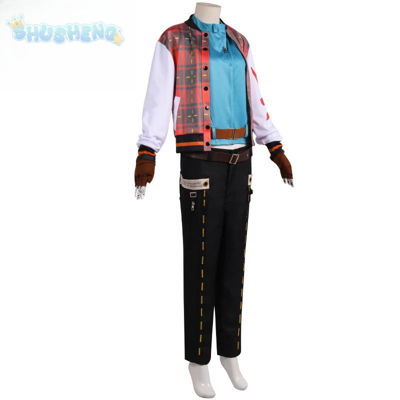 Game Guilty Gear cosplay Axl Low costumes coat, shirt, belt, pants Halloween party fashion uniform woman man Axl Low set XS-XXL