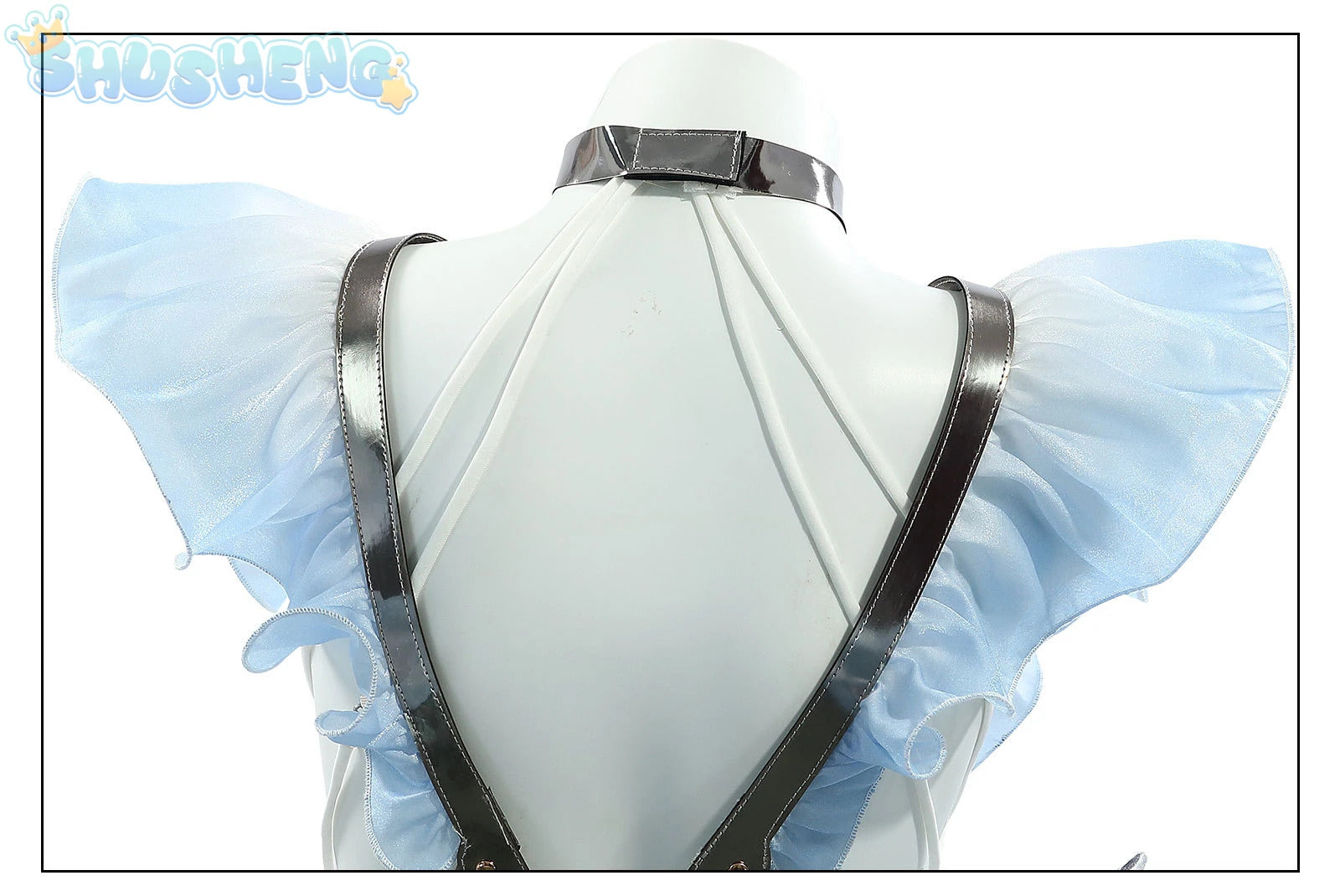 Shusheng Wuthering Waves The Shorekeeper Cosplay Costume Dress Uniform Veil Black Shores Halloween Party for Women Girls Props