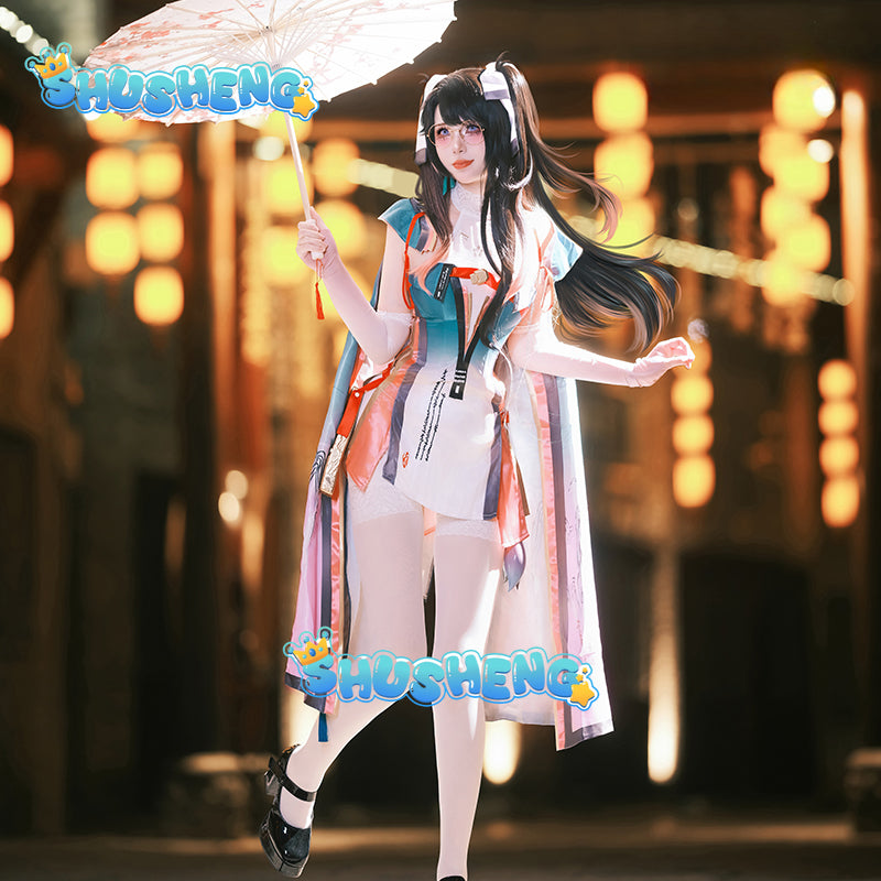 Game Zhezhi Cosplay Costume Wuthering Waves Dresses Gloves Uniform Suit Halloween Carnival Role Play Outfits for Women Comic Con