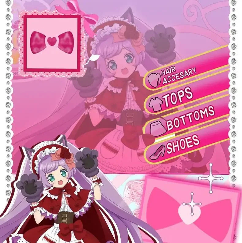 Manaka Laala cosplay 10th Anniversary Christmas red lolita dress Anime Pripara costume party gift girl accessories sweet new set