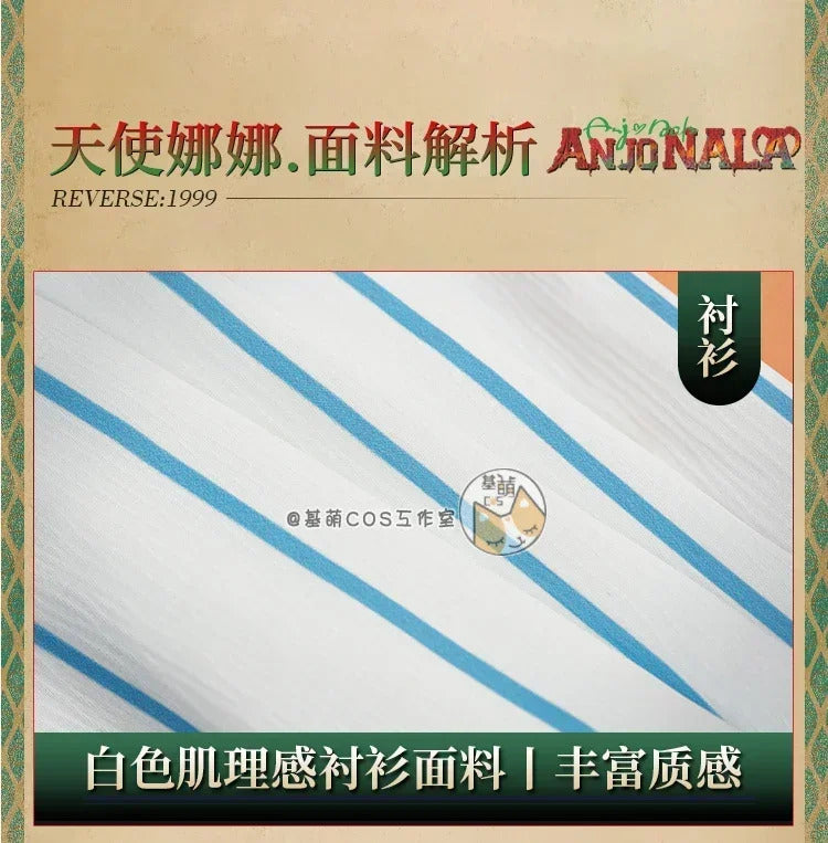Anjo Nala Cosplay Reverse:1999 Nala Hari costume Ms. Kimberly Sexy Fish Tail Maid Dress Set Party Christmas Full Woman Uniform