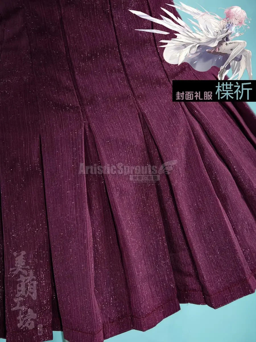 Anime Guilty Crown Inori Yuzuriha Cosplay Costume Women's new elegant Halloween party dress wig accessories props uniform set