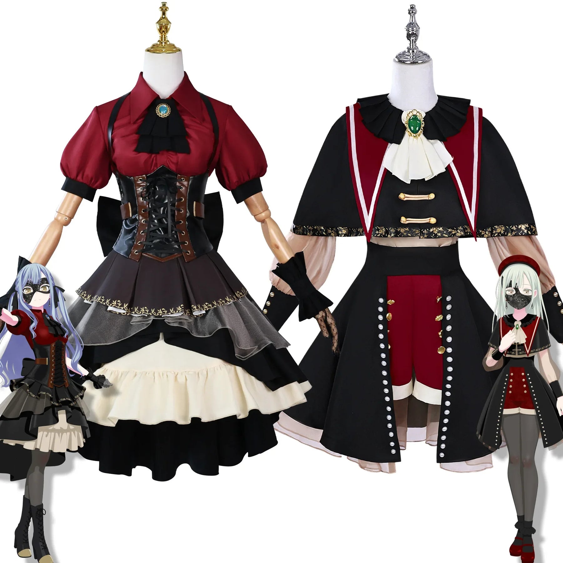 BanG Dream! Sakiko Togawa Wakaba mutsuma cosplay costume Ave Mujica uniform Halloween Carnival Party Christmas play role clothes