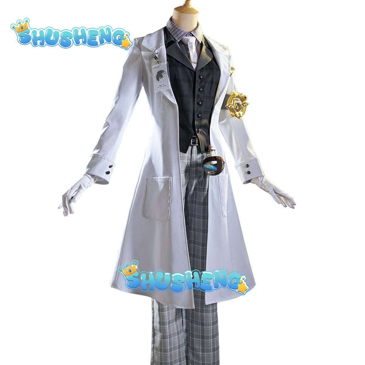 Aesop Carl Anime Game Identity V Cosplay Costume Clothes Wig Uniform Cosplay Embalmer Fifth Anniversary Limit Halloween Party