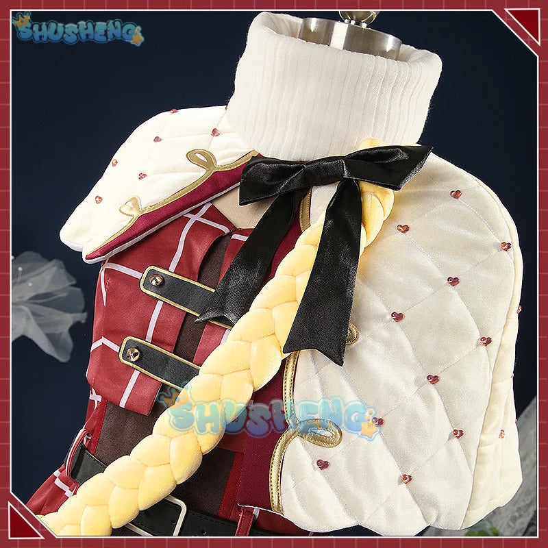 Shusheng Vtuber Nijisanji Uduki Kohh MV Game Suit Lovely Uniform Cosplay Costume Halloween Carnival Party Role Play Outfit
