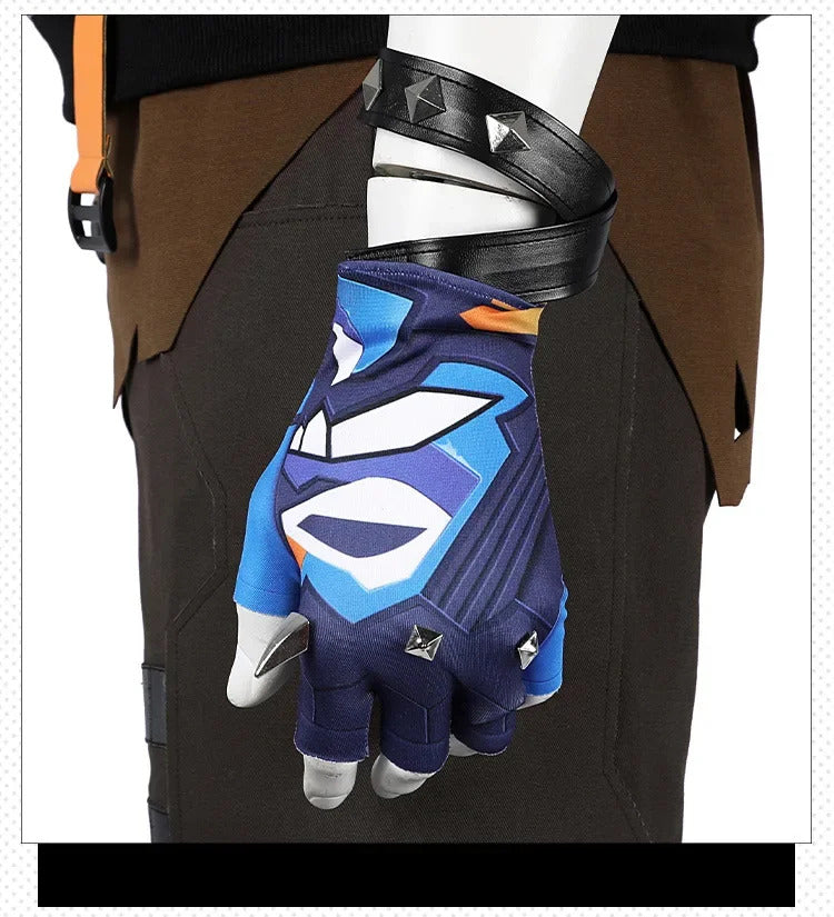 Shusheng-R Game Valorant Yoru Cosplay Men Costume Roleplay Fantasia Outfits Jacket Gloves Man Fancy Dress Up Party Clothes For Role Playing