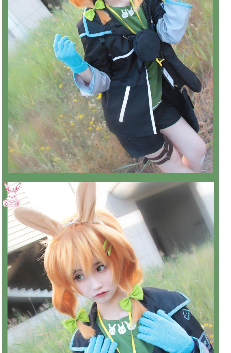 Arknights Kroos Cosplay Game Anime Halloween Clothing Wig Bag Ears