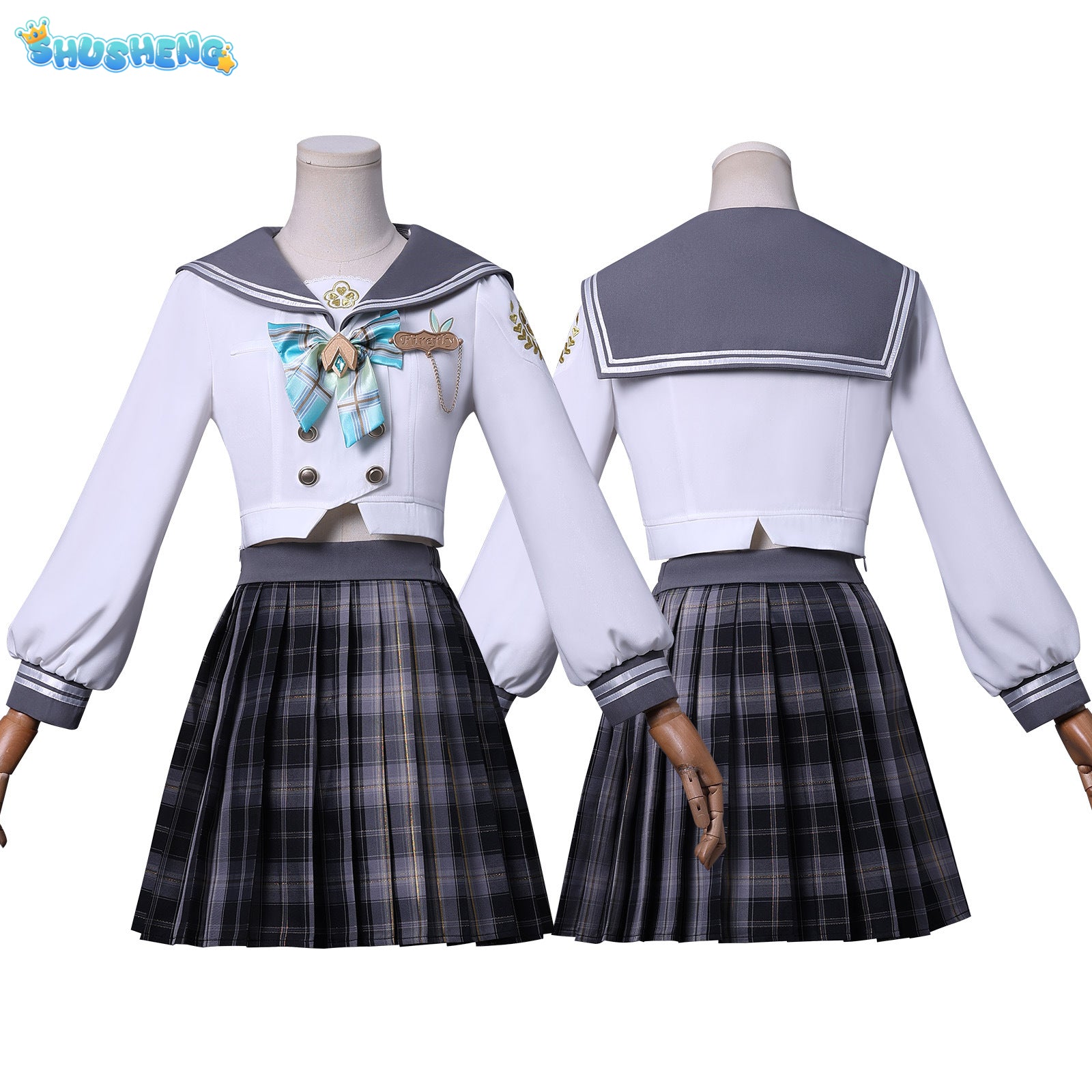 Anime Game Honkai Star Rail Fireflies Spring Missive Cosplay Clothing Full Set Costume Outfits For Woman JK Dress Cosplay Party
