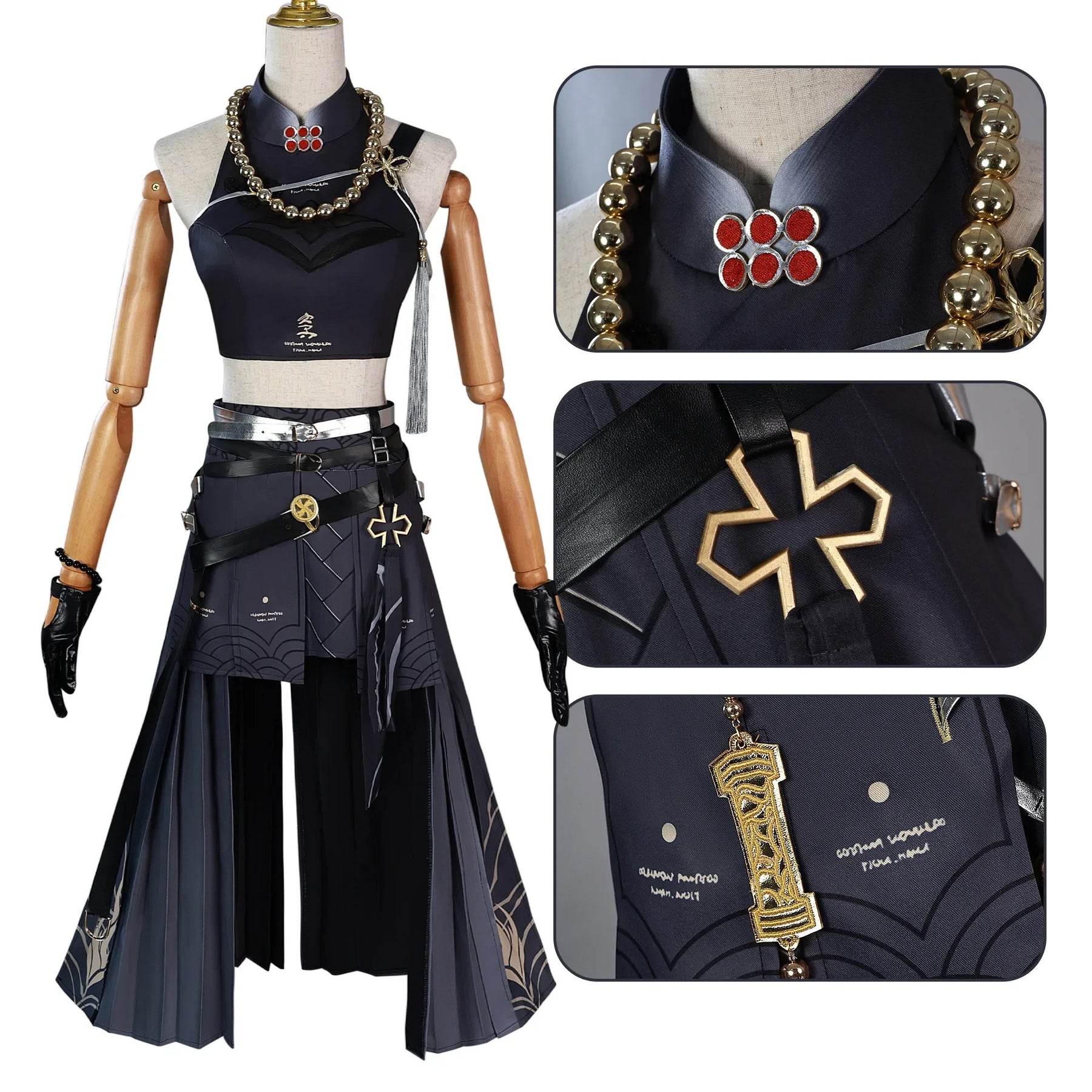 Wuthering Waves Sanhua Cospaly Costume Uniform Halloween Carnival Party Christmas Play Role Clothes Clothing for Women