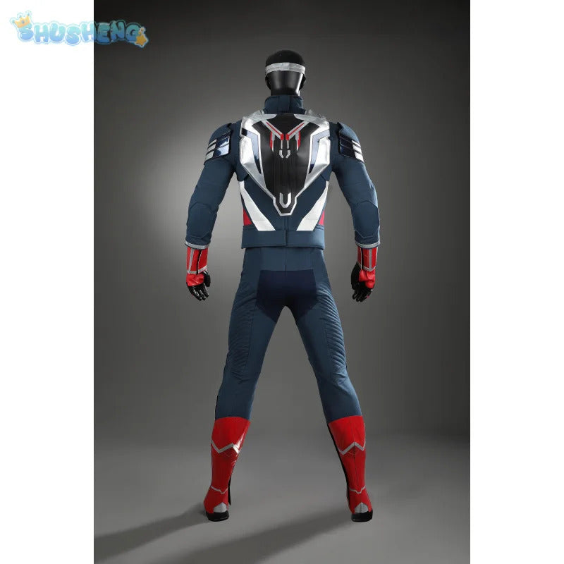 Sam Wilson cosplay superhero Captain 4 Falcon costume shoes movie high quality bodysuit party Halloween combat men suit new set