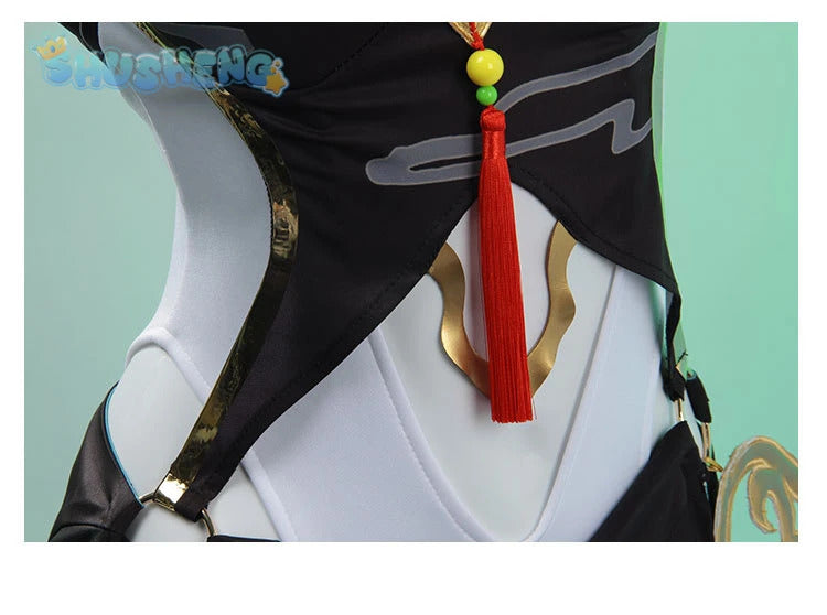 Game honkai: Star rail lingsha cosplay anime women fashion costume role play clothing Halloween carnival outfit full set