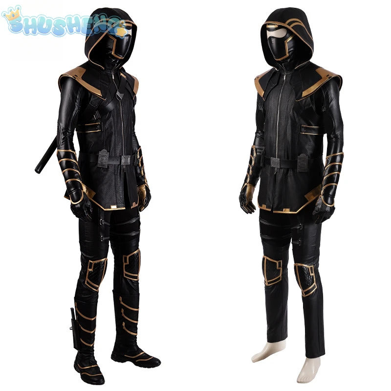 Superhero Hawkeye Cosplay Ronin Costume Shoes masks Thanos Outfits Hoodie Luxious Uniforms Party Carnival for Adult Men Any Size