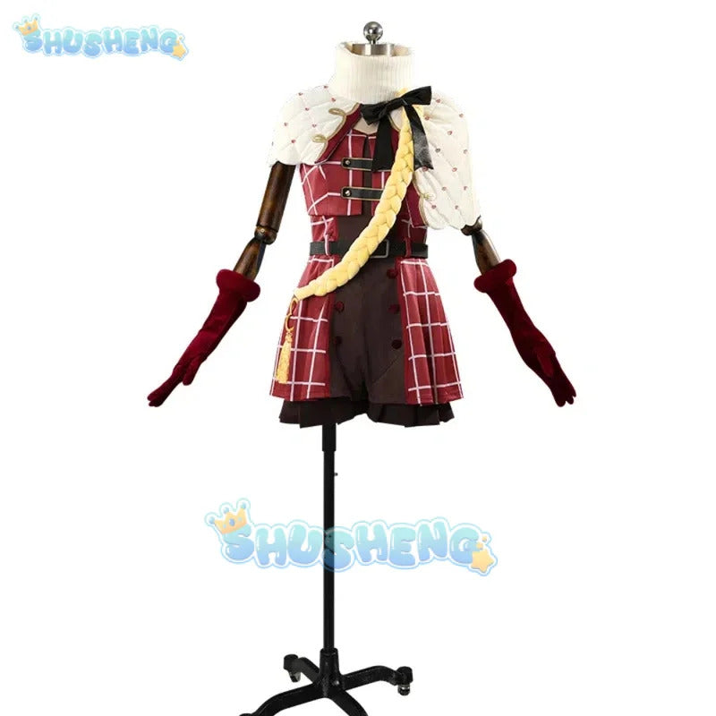 Shusheng Vtuber Nijisanji Uduki Kohh MV Game Suit Lovely Uniform Cosplay Costume Halloween Carnival Party Role Play Outfit