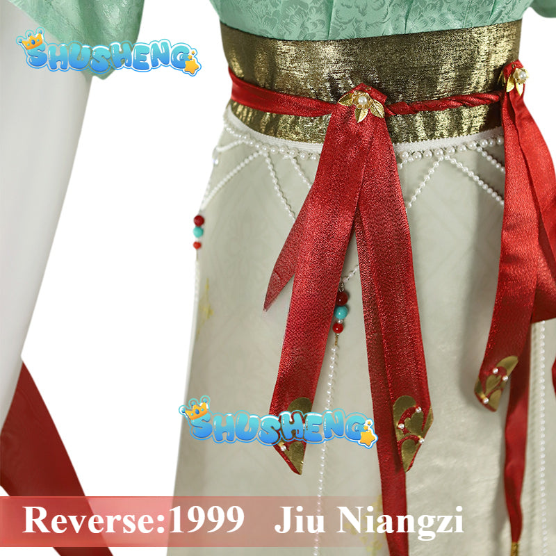 Game Reverse 1999 Jiu Niangzi Cosplay Costume Wig Shoes Halloween Carnival Uniform Christmas Reverse1999 Role Play Outfits Prop