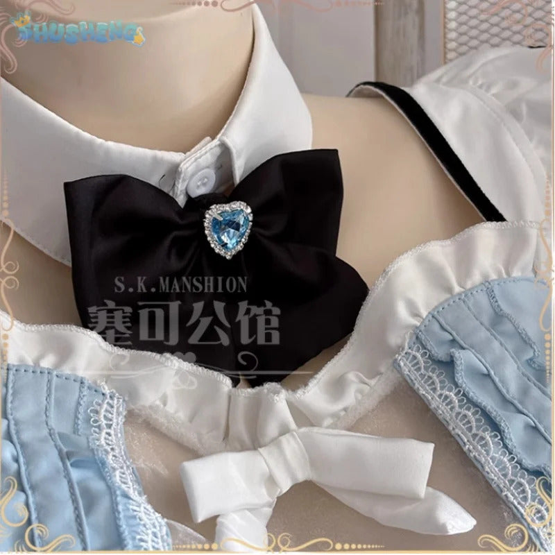 Cinderella Goddess of Victory: Nikke Cosplay Costume Lolita Sweet Maid Dress Accessories Socks Wig Props Halloween Girl Uniform
