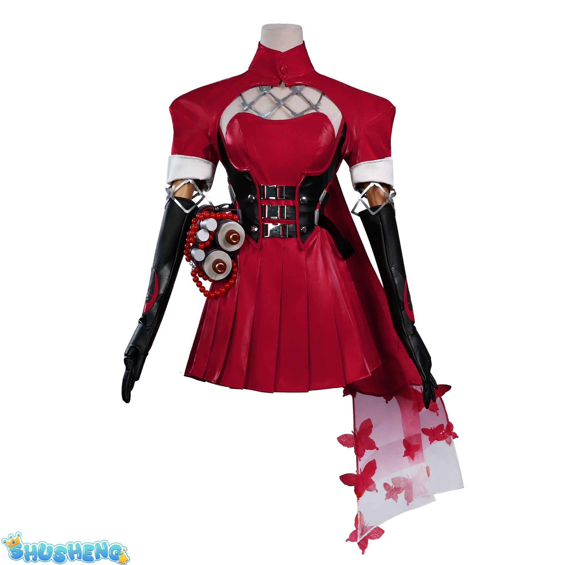 Marvel Rivals Psylocke Cosplay Red Suits Hat Sock Dress Rivals Roleplay Costume Women Clothing Outfits Halloween Carnival Party Female Suit