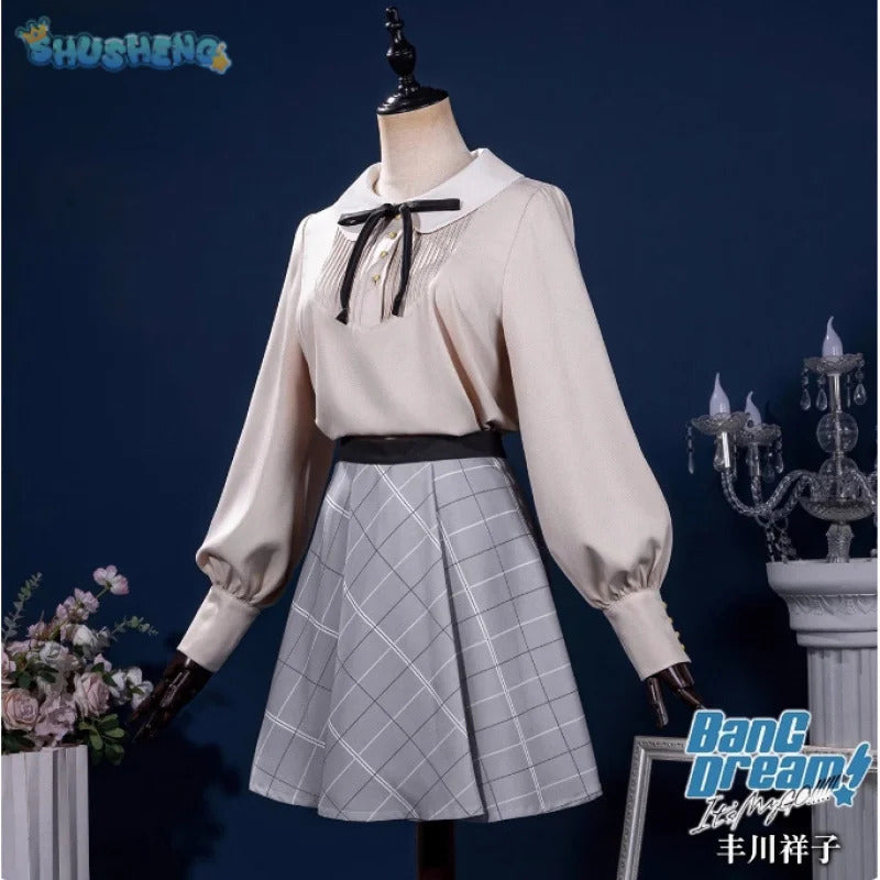 Shusheng-R BanG Dream! Ave Mujica Cosplay Sakiko Togawa Oblivionis Costume Shirt, skirt, socks, tie, Halloween party sweet JK uniform set