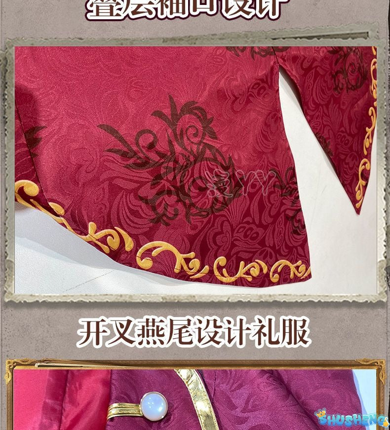 Identity V Norton Campbell Prospector Cosplay Costume Coat shirt shawl vest tie hat props Halloween gorgeous knight uniform set