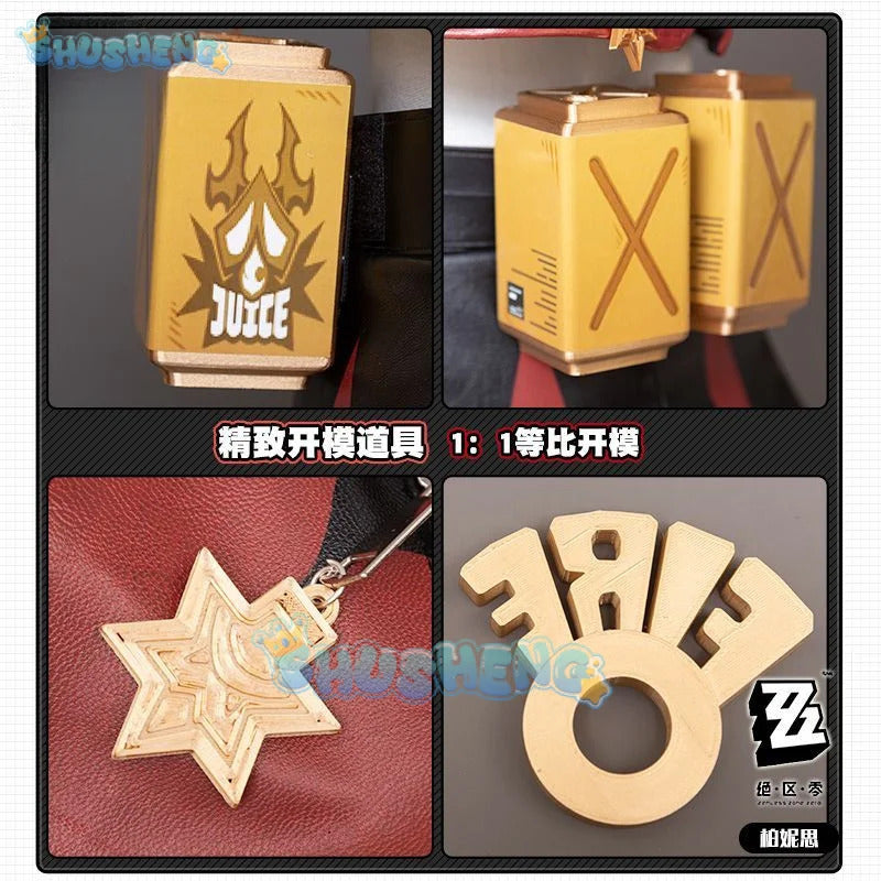 Shusheng Zenless Zone Zero Burnice Whita Game Suit Lovely Uniform Cosplay Costume Halloween Party Role Play Outfit Women S-XXL