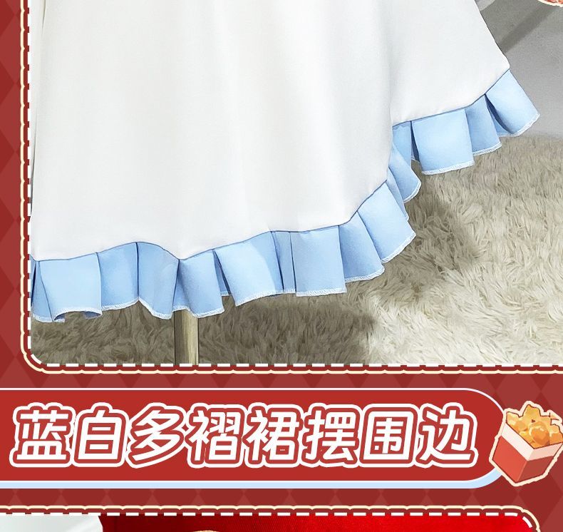 Identity V Grace Naiad Game Suit Sweet Lovely Maid Dress Cosplay Costume Halloween Party Role Play Outfit Women