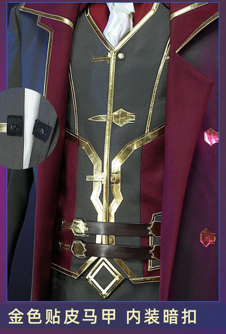 IN STOCK Silco Arcane Cosplay Arcane:League of Legends Silco costume Carnival Party Men Women Uniform Accessories Prop Set