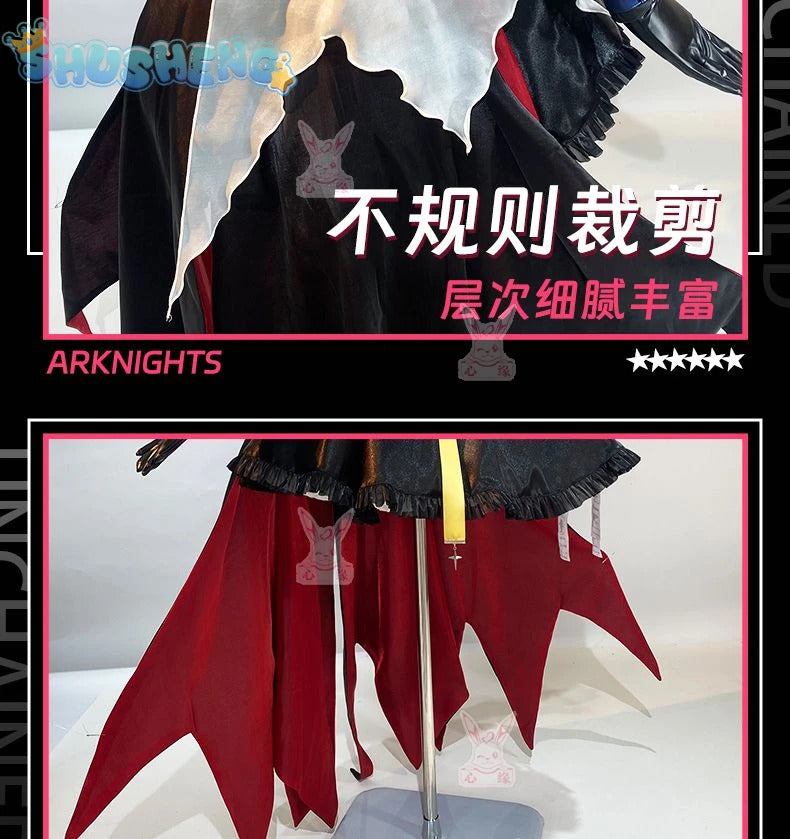 Specter Cosplay Game Arknights Costume Hat Stockings Accessories Props Gothic Lolita Dress Set Halloween Party Woman Uniform
