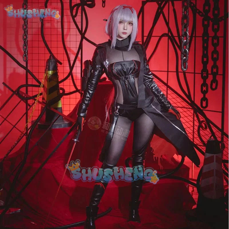 Goddess of Victory: Nickel Red Lotus shadow sexy women cosplay costume cos game anime party uniform halloen play rode clothes