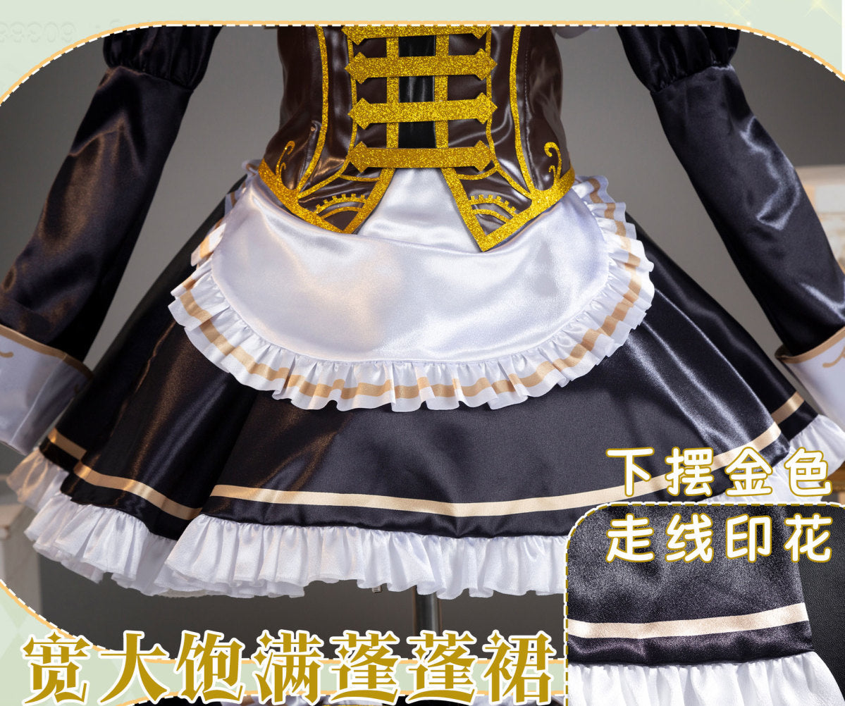 Game Identity V Gardener Emma Woods Steampunk Maid Cosplay Costume Maid Dress For Girls Halloween Costume