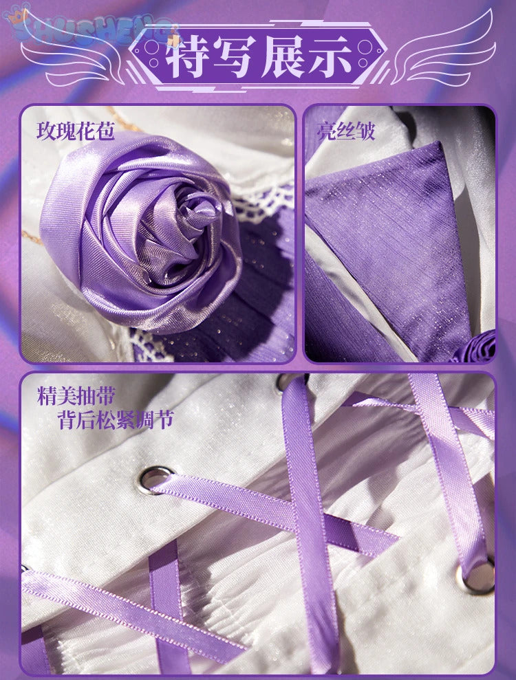 Robin Cosplay Game Honkai: Star Rail Costume Wig Shawl brooch wings accessories gorgeous sexy dress Halloween Christmas uniform