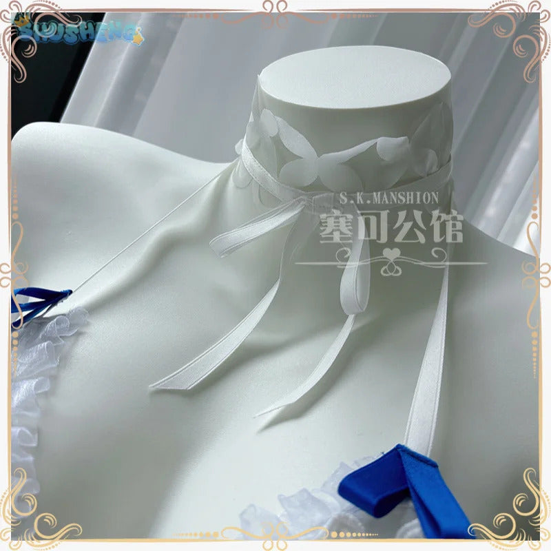 Game Azur Lane Shinano Cosplay Costume Halloween party women sexy white dress accessories prop set beach vacation swimsuit